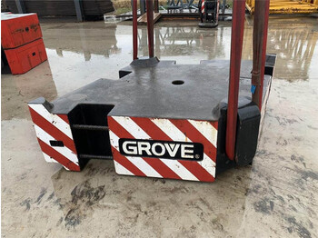 Contrepoids pour Engins de chantier Grove GMK 6400 counterweight 10 ton: photos 1