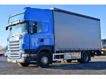 Scania R500  Topline Retarder Rungen Standklima LBW AHK - camion à rideaux coulissants