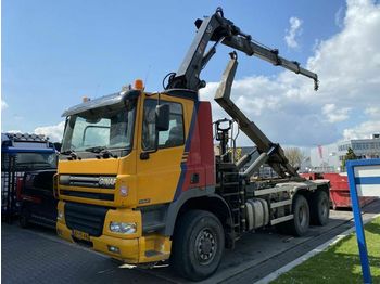 Camion ampliroll Ginaf X 3335 S 6X6 MANUAL + HOOKLIFT + 2012 HIAB 211E-