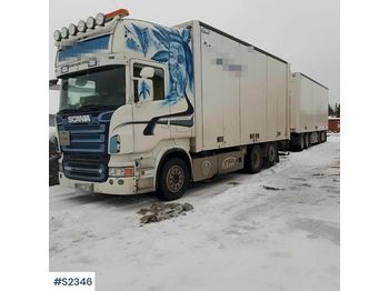 Camion fourgon SCANIA R500 6x2 Box Truck with Trailer