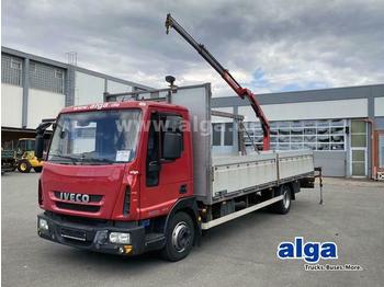 Camion plateau, Camion grue Iveco 80E22/P, Kran Fassi F38A/Funkfernsteuerung/Klima: photos 1