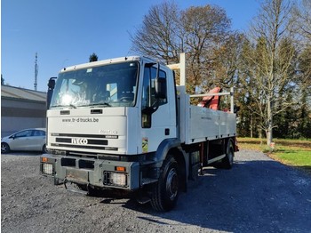 Camion plateau, Camion grue Iveco Eurotech 190 E35 flatbed with crane FASSI 15T/m: photos 1