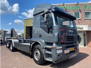 Camion ampliroll Iveco STRALIS 260S43 6X2/4 VDL HAAKARM 21TONS RETARDER TOP STAAT: photos 1