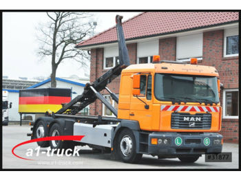 Camion ampliroll MAN TGA FE 410, Euro 3, Lenkachse, Gergen Abrollkipp: photos 1