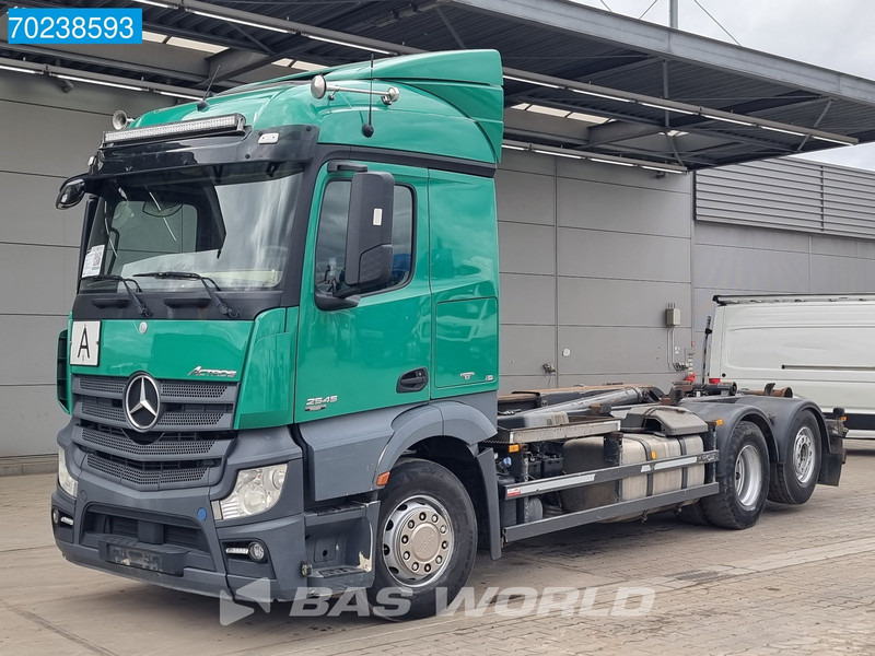 Camion ampliroll Mercedes-Benz Actros 2545 6X2 Meiller RK 2070 Hooklift StreamSpace Euro 5: photos 7