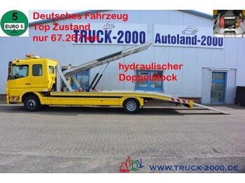 Camion porte-voitures Mercedes-Benz Atego 1222 Hartmann Doppelstock 2 PKW 67.267 km: photos 1