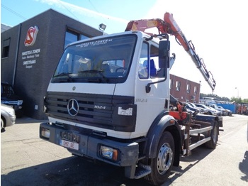 Camion ampliroll Mercedes-Benz SK 1824 effer 150-35 3x Ext+ remote+hook NEW tyres: photos 1