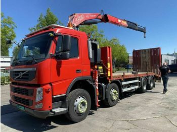 Camion plateau, Camion grue Volvo FM 370 8X4 MANUAL + FASSI F230AXP22 MET REMOTE: photos 1