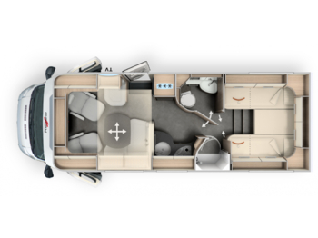 MALIBU T 490 LE Multifunktionslenkrad - Camping-car profilé