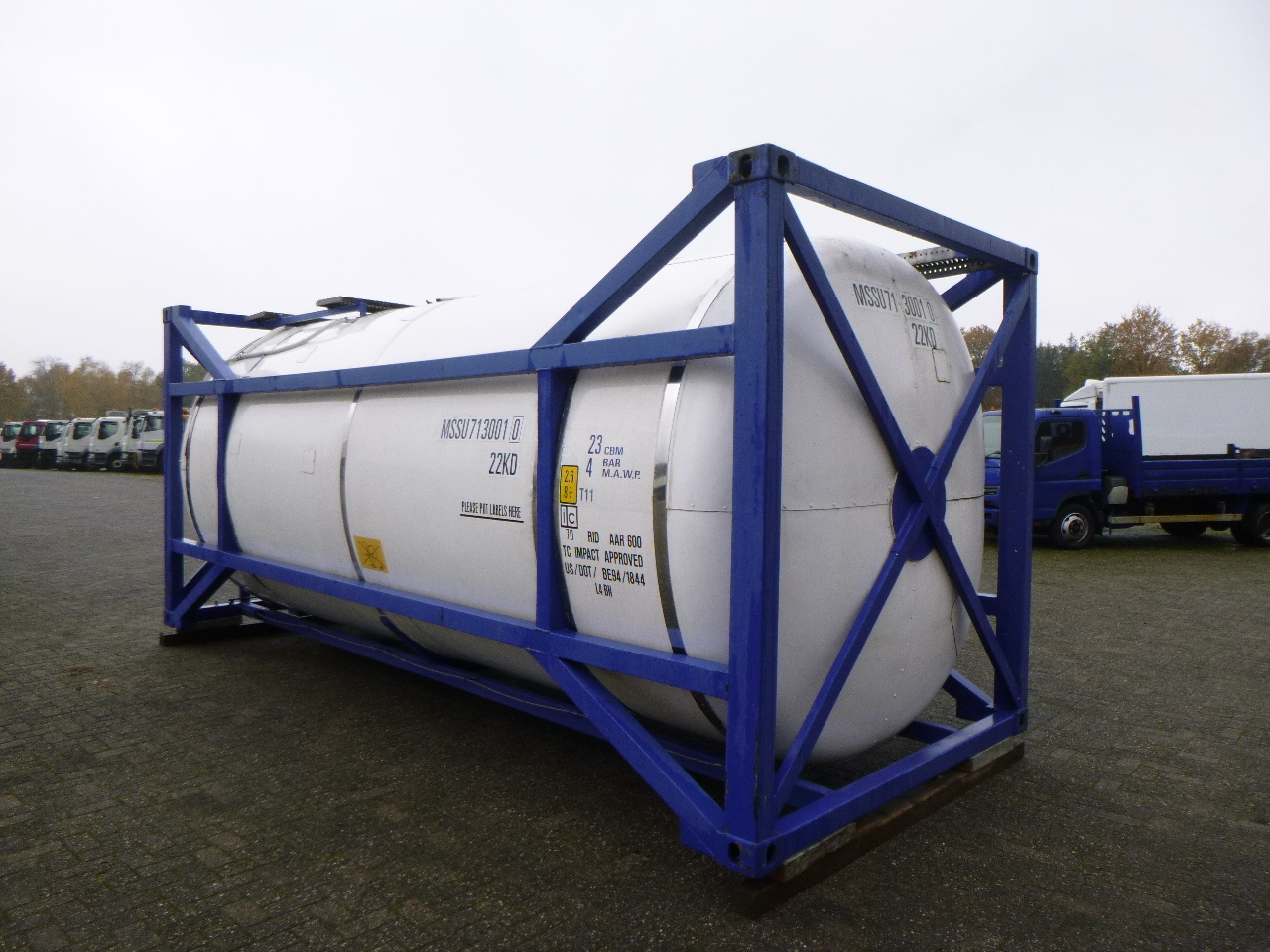 Conteneur citerne M Engineering Chemical tank container inox 20 ft / 23 m3 / 1 comp: photos 3