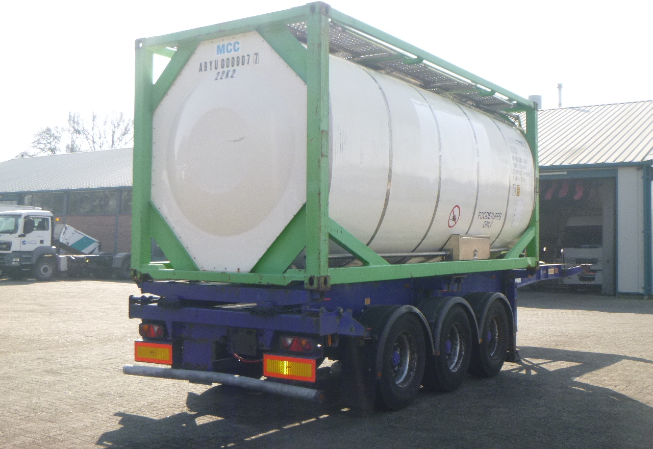 Conteneur citerne, Semi-remorque Danteco Food tank container inox 20 ft / 25 m3 / 1 comp: photos 4