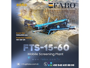 FABO FTS 15-60 TRACKED SCREENER - crible