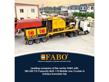Concasseur mobile neuf FABO MJK-110 MOBILE PRIMARY JAW CRUSHER READY IN STOCK: photos 1