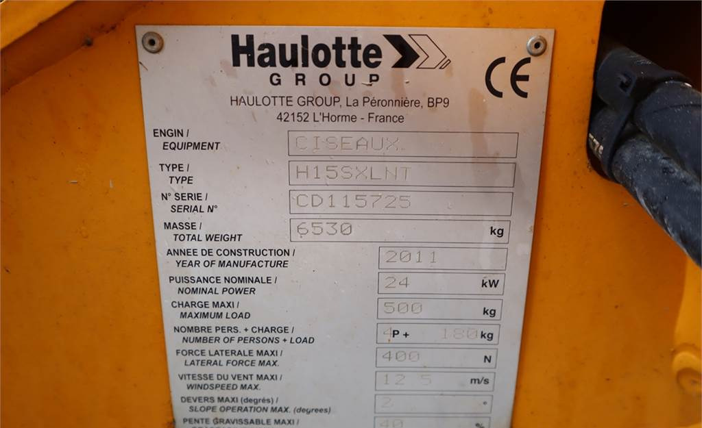 Nacelle ciseaux Haulotte H15SXL Diesel, 4x4 Drive, 15m Working Height, 500k: photos 7