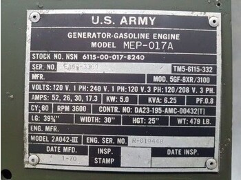 Groupe électrogène Hercules Military 6.25 kVA Army generatorset: photos 3