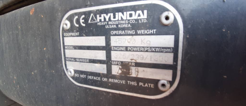 Pelle sur chenille Hyundai Robex 450 LC-7 A: photos 20