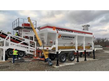 Constmach Horizontal Cement Silo | Mobile Cement Silo - Matériel de béton