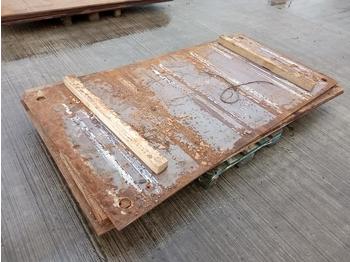 Matériel de chantier Steel Road Plates, 8' x 4' x 18mm (5 of): photos 1