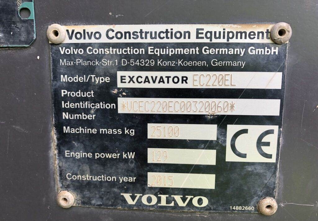 Pelle sur chenille Volvo EC220EL: photos 19