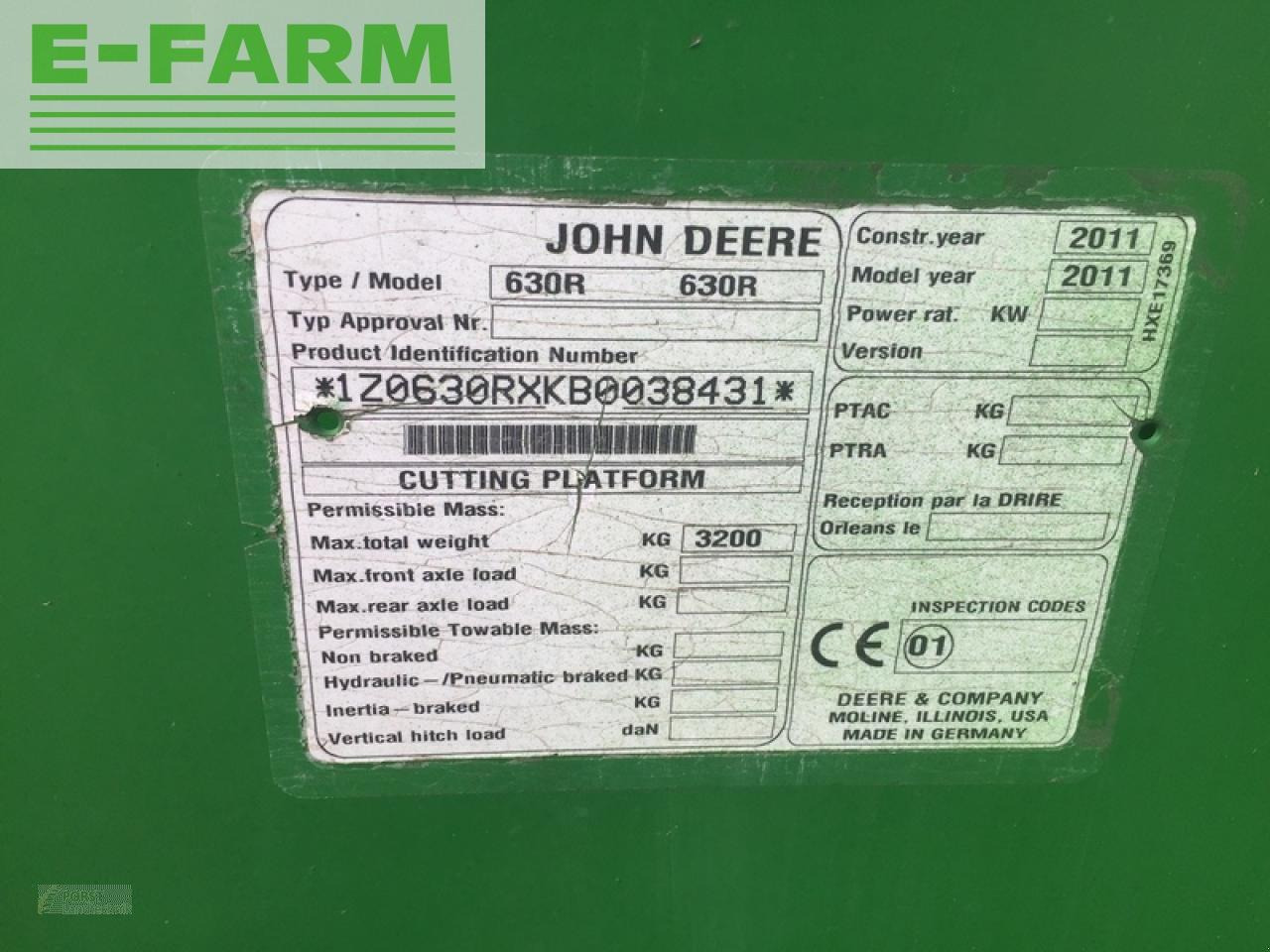 Tracteur agricole John Deere 630r mit sonnenblumenvorsatz: photos 5