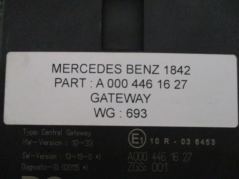 Système électrique pour Camion Mercedes-Benz A 000 446 16 27 CENTRAL GATEWAY - ZGS 001: photos 2