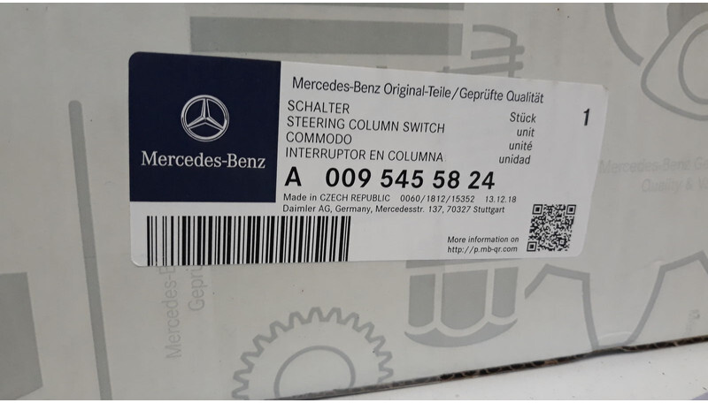 Bloc de gestion pour Camion Mercedes-Benz Brand new OEM MB steering column switch: photos 5