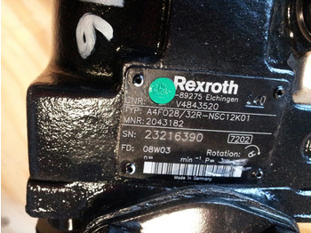 Pompe hydraulique pour Engins de chantier Rexroth A4FO28/32R-NSC12K01 -: photos 3