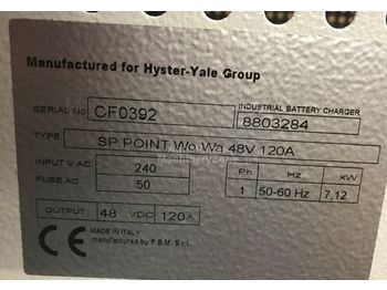  Hyster Charger 48V single phase 120A - Système électrique