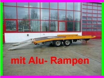 Remorque porte-engin surbaissée pour transport de équipements lourds Kempf Tandemtieflader mit Alu  Rampen: photos 1