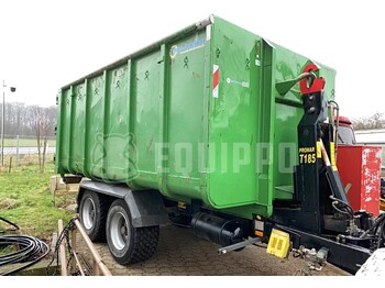 Remorque ampliroll/ multibenne Pronar T185 with 18 m³ container Trailer