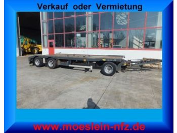 Hüffermann 3 Achs Kombi  Tieflader  Anhänger, Abroll, Abset  - Remorque porte-conteneur/ Caisse mobile