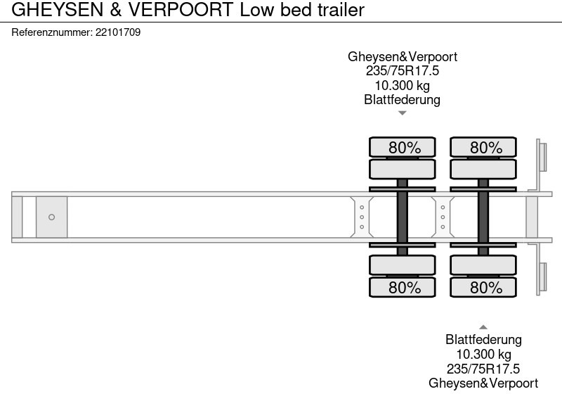 Semi-remorque surbaissé GHEYSEN & VERPOORT Low bed trailer: photos 10
