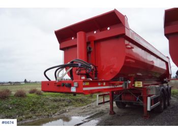 Semi-remorque benne Istrail 3 axle tipper trailer with sliding shafts: photos 1