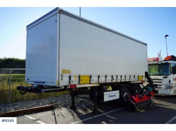 Semi-remorque rideaux coulissants Krone Container trailer w / Gardin container: photos 1