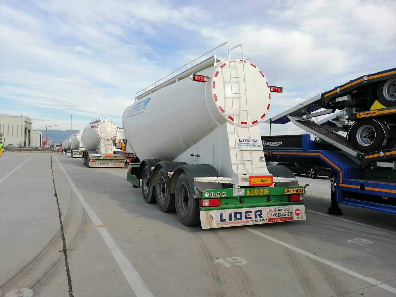 Semi-remorque citerne pour transport de ciment neuf LIDER 2024 MODEL NEW CEMENT TANKER: photos 19