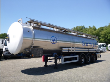 Semi-remorque citerne pour transport de produits chimiques Magyar Chemical tank inox 30 m3 / 1 comp + pump: photos 1