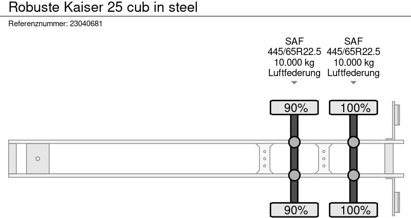 Robuste Kaiser 25 cub in steel en crédit-bail Robuste Kaiser 25 cub in steel: photos 10