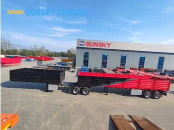 Semi-remorque plateau pour transport de containers neuf SUNSKY superlink trailer for sale: photos 4