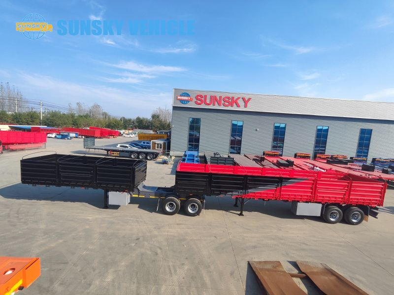 Semi-remorque plateau pour transport de containers neuf SUNSKY superlink trailer for sale: photos 4