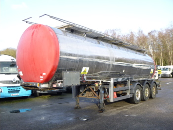 Clayton Chemical tank inox 30.4 m3 / 1 comp + pump - Semi-remorque citerne