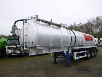 Crossland Vacuum tank alu 33 m3 / 1 comp + pump - semi-remorque citerne