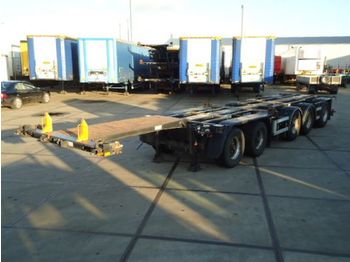 D-TEC CT-53 - 53.000 Kg - 5 axle combi trailer / 2x stuur as - Semi-remorque porte-conteneur/ Caisse mobile