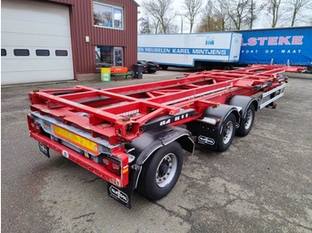 Van Hool A3C002 - StuurasAs - 2x 20FT Frames - All Connections (O826) - semi-remorque porte-conteneur/ caisse mobile