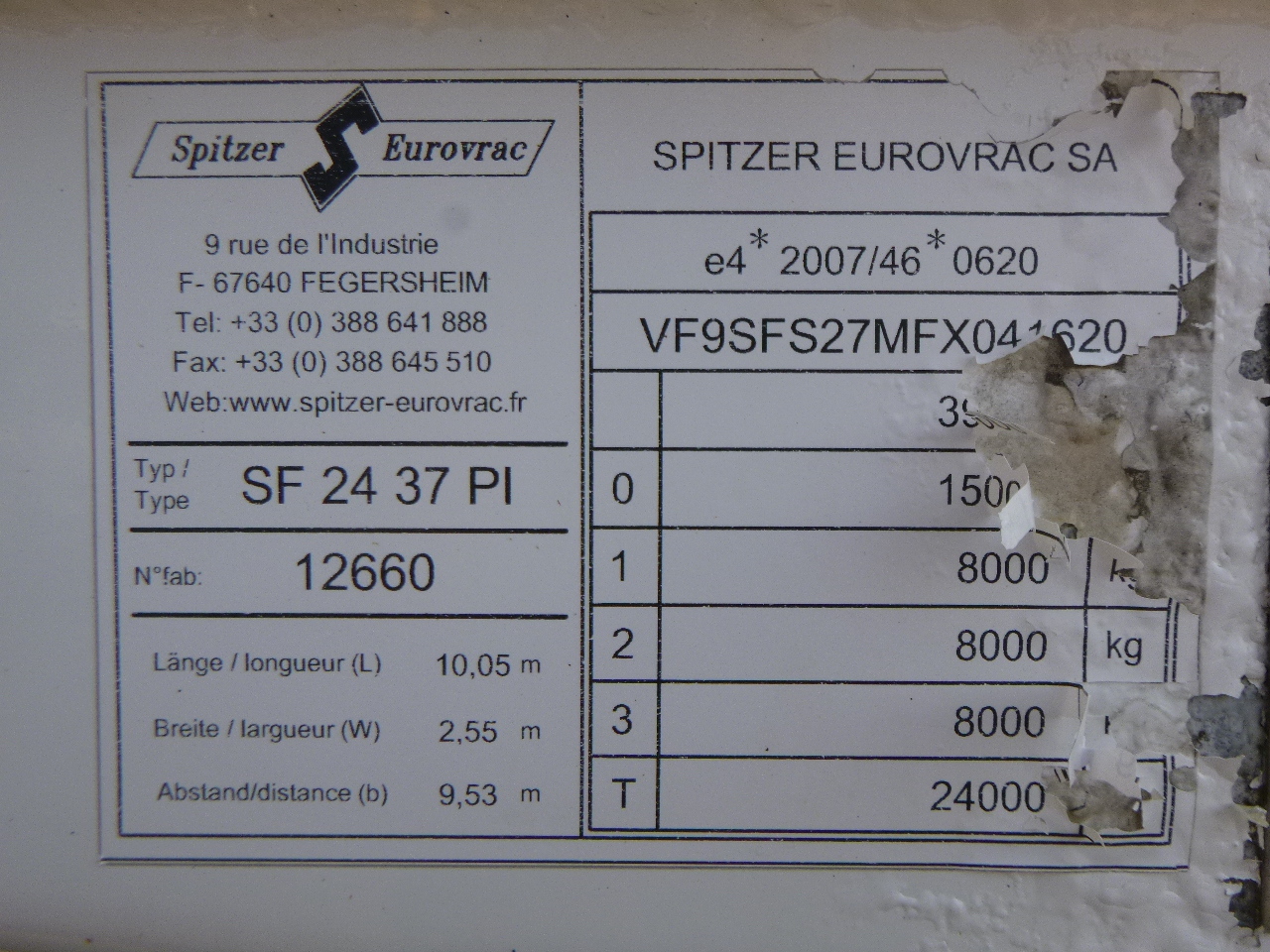 Citerne pulvérulente pour transport de farine Spitzer Powder tank alu 37 m3: photos 29