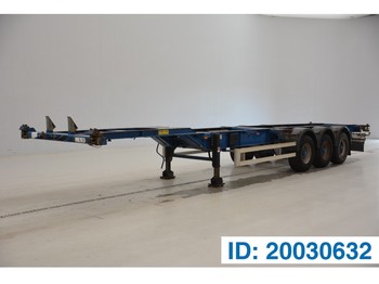 Semi-remorque porte-conteneur/ Caisse mobile TURBO'S HOET 2 x 20-40 ft skelet: photos 1