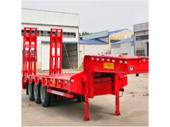 XCMG Official 3 Axle 18 Meter Long Truck Trailers 40Ft Low Bed Container Semi Trailer - Semi-remorque surbaissé: photos 2