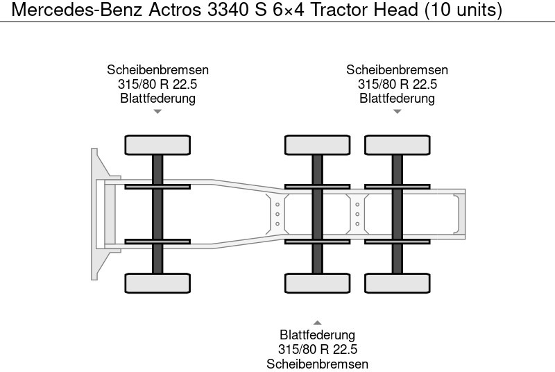 Tracteur routier neuf Mercedes-Benz Actros 3340 S 6×4 Tractor Head (10 units): photos 12