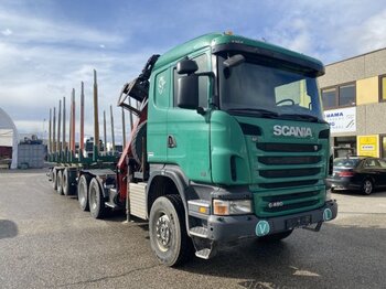 Tracteur routier Scania 6X4X4 Holz Komplettzug, Kran Palfinger Epsilon: photos 1