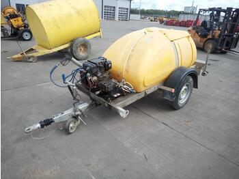  Western Global Single Axle Plastic Water Bowser, Yanmar Pressure Washer - Nettoyeur haute pression