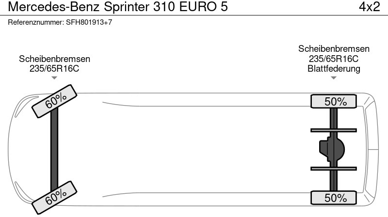 Fourgonnette Mercedes-Benz Sprinter 310 EURO 5: photos 15